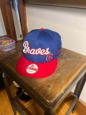 New Era 9FIFTY Atlanta Braves Cooperstown Collection Script Snapback Hat